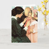 Gelukkig Moederdag.  Art Custom Kaart (Gele Bloem)