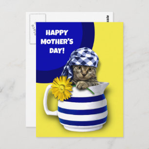Gelukkig Moederdag. Cute Kitten Briefkaart
