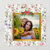 Gelukkig Moederdag Elegante Moderne Fotokaart (Voorkant / Achterkant)