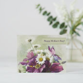 Gelukkig Moederdag. Fijnkunst met blokverf Briefkaart (Staand voorkant)