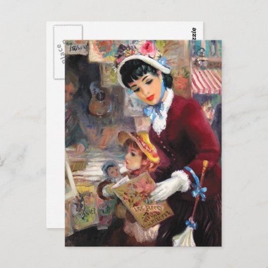 Gelukkig Moederdag.  kunst Briefkaart (Voorkant / Achterkant)