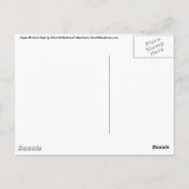 Gelukkig Moederdag! Mam kat en kitten Briefkaart (Achterkant)