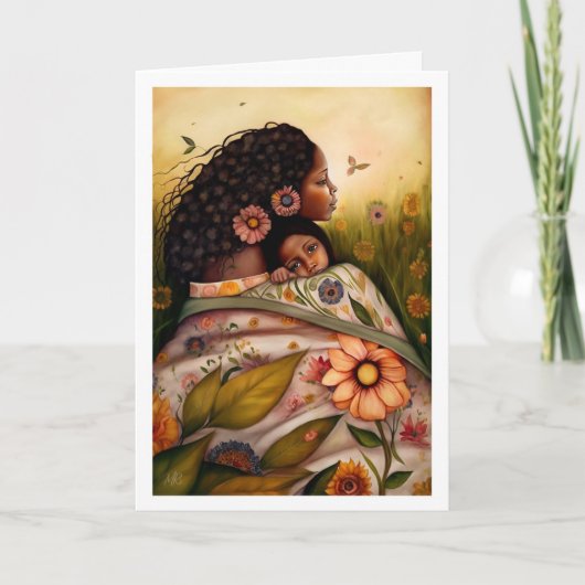 Gelukkig Moederdag. Moeder en dochter schilderen Kaart (Voorkant)