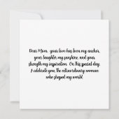 Gelukkig Moederdag Platte Wenskaart Kaart (Achterkant)