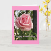 "Gelukkig Moederdag Roos" Kaart (Gele Bloem)