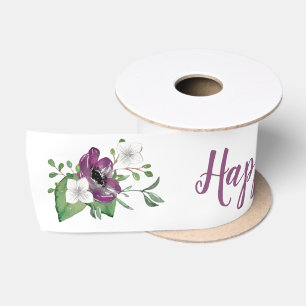 Gelukkig Moederdag Script met wilde roos bloemensp Lint