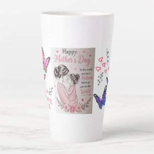 Gelukkig Moederdag Vlindermok Latte Mok
