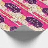 Gelukkig Moederdag voor de beste moeder Cadeaupapier (Hoek)