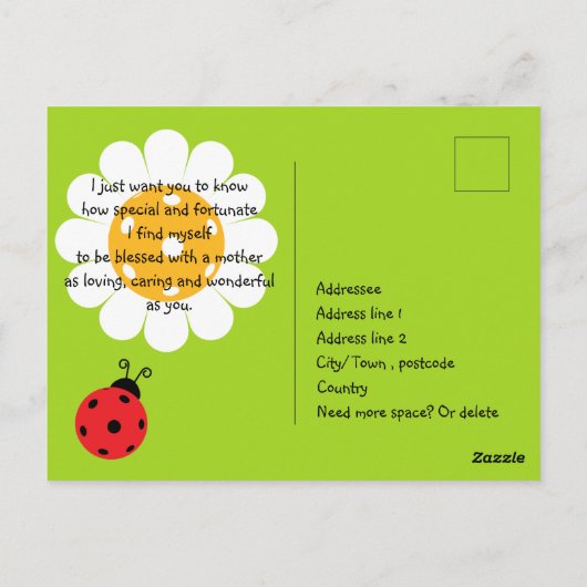 Gelukkig Moederdag voor Pickleball mama, schattig Briefkaart (Achterkant)