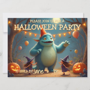 Gelukkig Monster Halloween-feest voor Kinderen