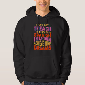 Gelukkig Motiverend Terug Naar School Van Spaanse Hoodie