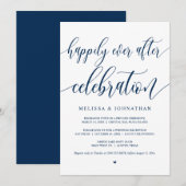 Gelukkig Na Elopement Viering, Zwart Kaart (Voorkant / Achterkant)