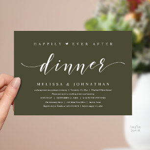 Gelukkig Na het Diner, Modern Minimalistisch Kaart