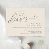 Gelukkig na het diner Trouw Hart Kaart