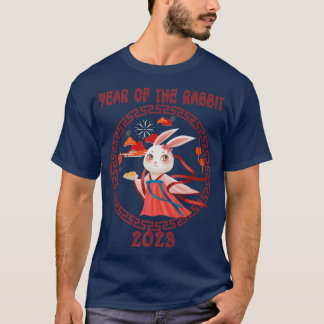 Gelukkig nieuw Chinees konijnenjaar 2023, jaar van T-shirt