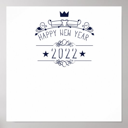gelukkig nieuw jaar 2022 poster (Voorkant)