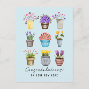 Gelukkig Nieuw Thuis Huis Verwarming Felicitaties  Briefkaart