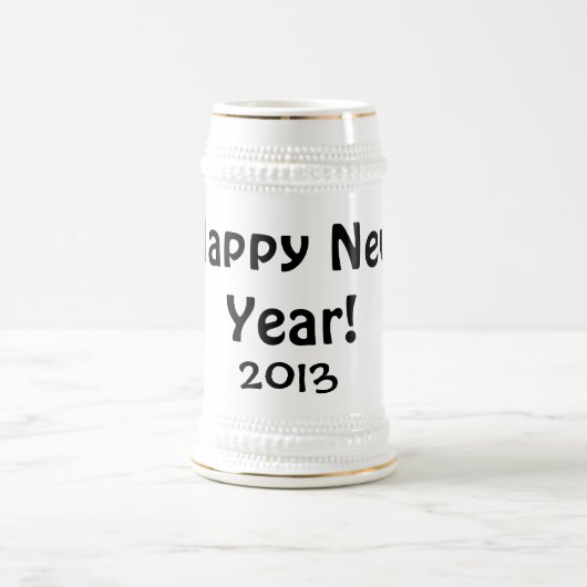 Gelukkig nieuwjaar! 2013 bierpul (Center)