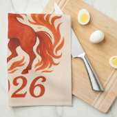 Gelukkig nieuwjaar 2016 theedoek (Quarter Fold)
