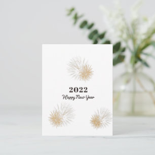 Gelukkig nieuwjaar 2022 feestdagenkaart