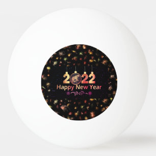 Gelukkig nieuwjaar 2022 pingpongballen