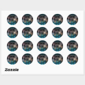 Gelukkig nieuwjaar 2022 ronde sticker (Vel)