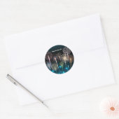 Gelukkig nieuwjaar 2022 ronde sticker (Envelop)
