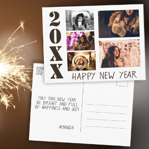 Gelukkig Nieuwjaar 2023 5 Foto Collage Briefkaart