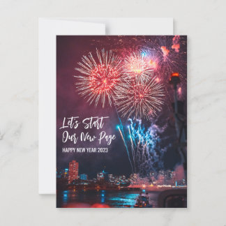 Gelukkig nieuwjaar 2023 briefkaart