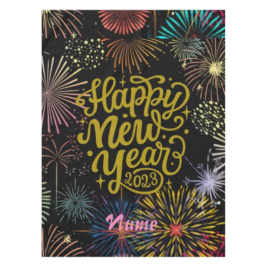 Gelukkig nieuwjaar 2023 Thunder_Cove Tafelkleed (Voorkant)