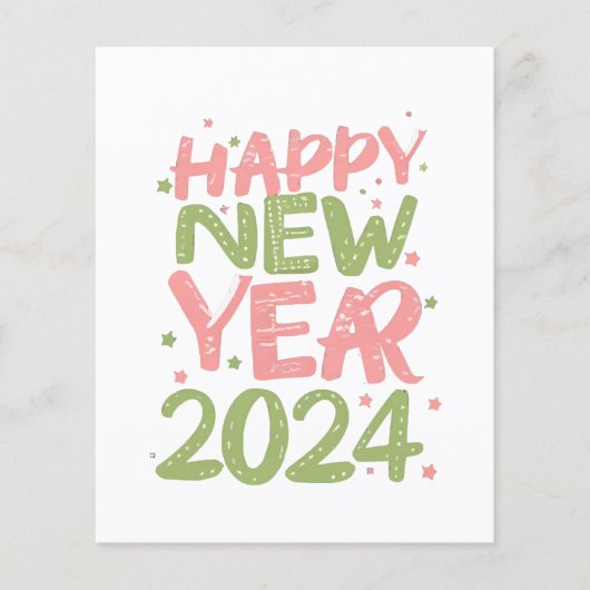 Gelukkig nieuwjaar 2024 (Voorkant)