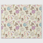 Gelukkig nieuwjaar 2024 cadeaupapier (Vlak)