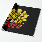 Gelukkig nieuwjaar 2024  cadeaupapier (Uitgerold)