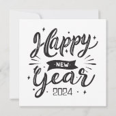 Gelukkig nieuwjaar 2024 kaart (Achterkant)