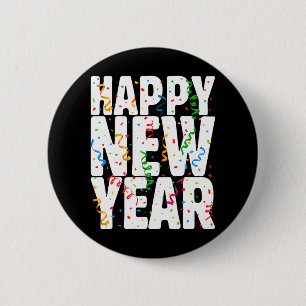 GELUKKIG NIEUWJAAR 2024 Matching Family New Years  Ronde Button 5,7 Cm