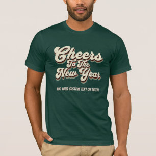Gelukkig Nieuwjaar 2024 Nieuwjaar Eve  Retro T-shirt