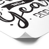 Gelukkig nieuwjaar 2024 poster (Hoek)