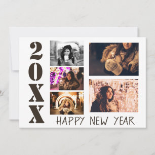 Gelukkig Nieuwjaar 2025 5 Fotocollage Feestdagenkaart