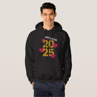 Gelukkig Nieuwjaar 2025 - Festive Heart Design Hoodie