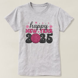 Gelukkig Nieuwjaar 2025 | Glitter Disco Party T-sh T-shirt