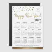 Gelukkig Nieuwjaar 2025 Kalender Your Logo Gold (Voorkant / Achterkant)