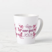 gelukkig nieuwjaar 2025 Latte Mok (Rechterhoek)