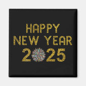 Gelukkig Nieuwjaar 2025 Magneet (Voorkant)