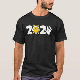 Gelukkig Nieuwjaar 2025 NYE Nieuwjaar Party Klok F T-shirt