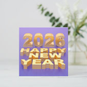 Gelukkig Nieuwjaar 2026 (Staand voorkant)