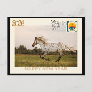Gelukkig Nieuwjaar 2026 Ansichtkaart Briefkaart