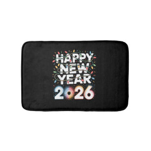 Gelukkig nieuwjaar 2026 badmat