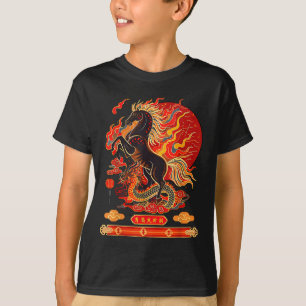 Gelukkig Nieuwjaar 2026 Chinees Nieuwjaar Paard Zo T-shirt