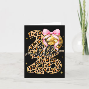 Gelukkig Nieuwjaar 2026 Disco Bal Boog Oud en Nieu Kaart