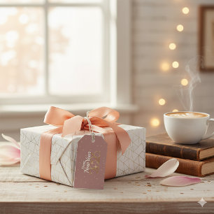 Gelukkig Nieuwjaar 2026 Elegante Gift Tags Cadeaulabel